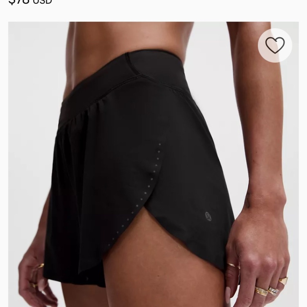 Lululemon Fast and Free High-Rise Classic-Fit Split Short 3"